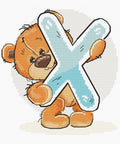 Letter X SB1225 - Cross Stitch Kit