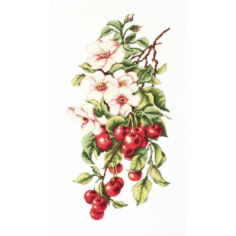 RARE find: Composition with cherry SB205 - Cross Stitch Kit by Luca-s