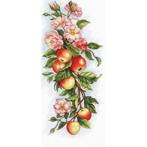 Composition with apple SB211 - Cross Stitch Kit by Luca-s
