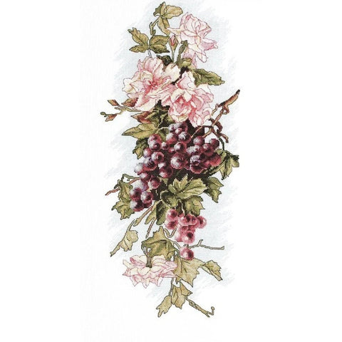 RARE find: Composition with grapes SB212 - Cross Stitch Kit by Luca-s