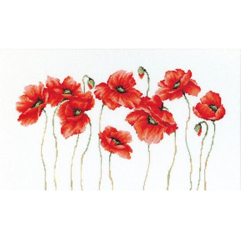 RARE find: Poppies SB2223 - Cross Stitch Kit by Luca-s