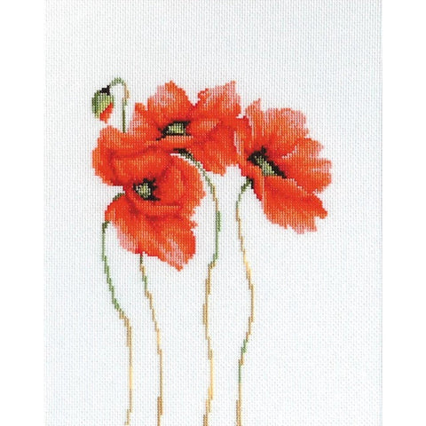 RARE find: Poppies SB2224 - Cross Stitch Kit by Luca-s