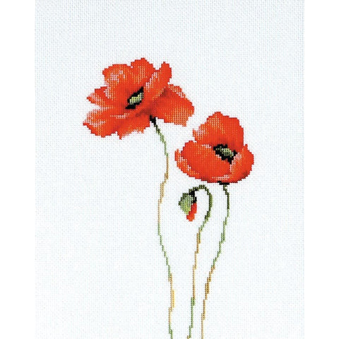 Poppies SB2225 - Cross Stitch Kit by Luca-s