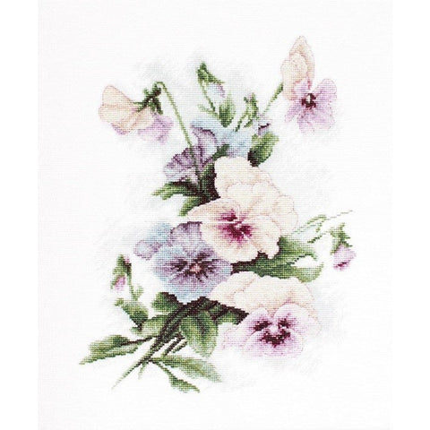 Pansies SB2231 - Cross Stitch Kit by Luca-s