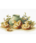 RARE find: Still Life with mushrooms SB2247 - Cross Stitch Kit by Luca-s