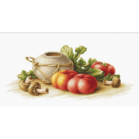 RARE find: Still Life with Vegetables SB2249 - Cross Stitch Kit by Luca-s
