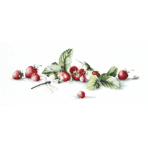 RARE find: Etude with Strawberries SB2254 - Cross Stitch Kit by Luca-s
