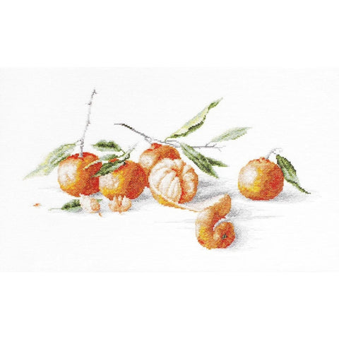 RARE find: Still life with tangerines SB2255 - Cross Stitch Kit by Luca-s