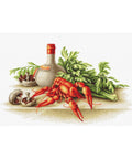 RARE find: Still Life with crayfish SB2258 - Cross Stitch Kit by Luca-s