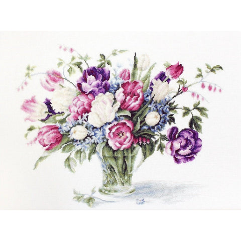 RARE find: Tulips SB2261 - Cross Stitch Kit by Luca-s
