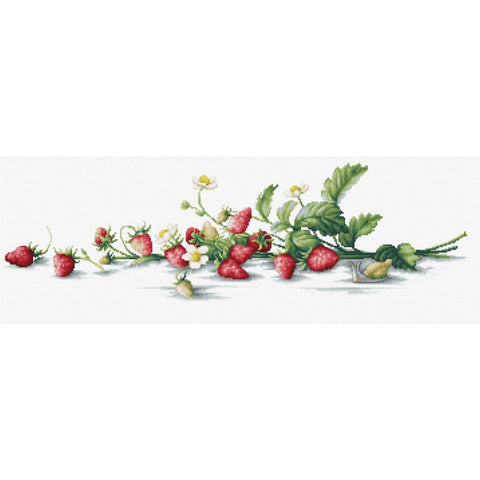 Etude with Strawberries SB2266 - Cross Stitch Kit by Luca-s