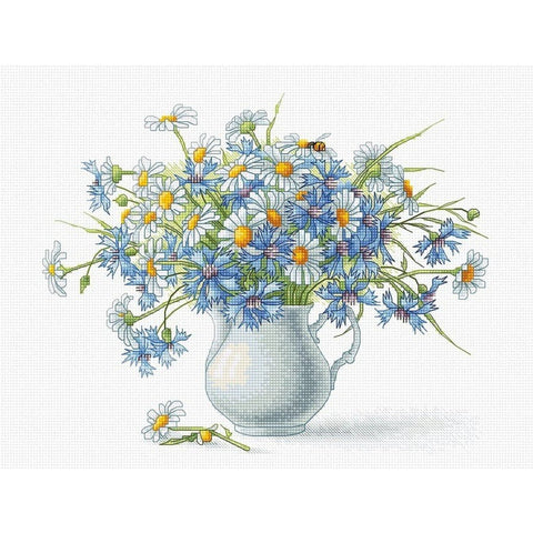Cornflowers and camomiles SB2275 - Cross Stitch Kit by Luca-s