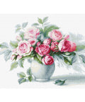RARE find: Etude with Roses SB2280 - Cross Stitch Kit by Luca-s