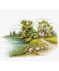 Landscape with a Lake SB2283 - Cross Stitch Kit by Luca-s