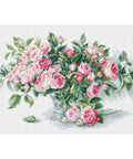 RARE find: Bouquet of Pink Roses SB2286 - Cross Stitch Kit by Luca-s
