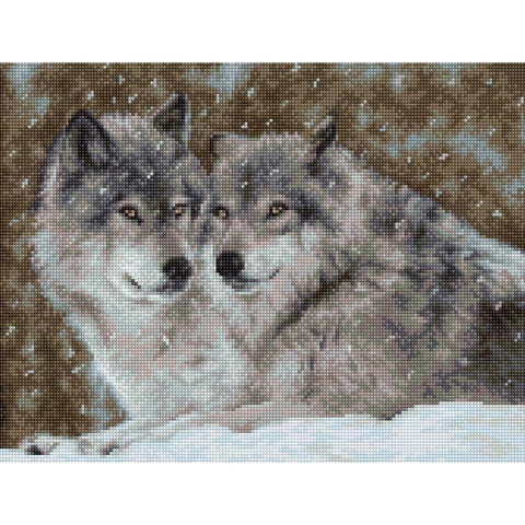 RARE find: Wolves SB2291 - Cross Stitch Kit by Luca-s