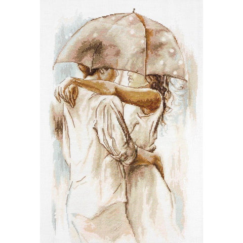 RARE find: Under Umbrella SB2293 - Cross Stitch Kit by Luca-s