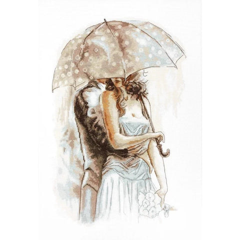 RARE find: Under Umbrella SB2294 - Cross Stitch Kit by Luca-s
