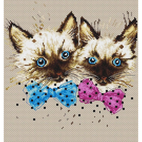 RARE find: The Cats SB2298 - Cross Stitch Kit by Luca-s