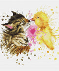 RARE find: Kitten and Duckling SB2301 - Cross Stitch Kit by Luca-s