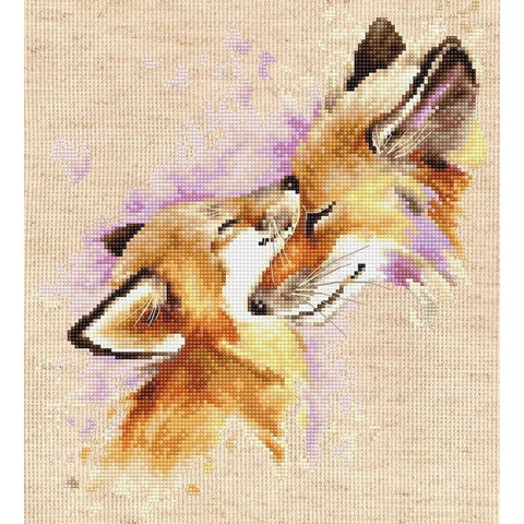 RARE find: Foxes SB2312 - Cross Stitch Kit by Luca-s