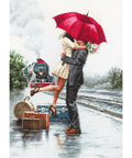 Couple on Train Station SB2369 - Cross Stitch Kit