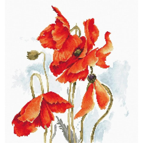 The Poppies SB2374 - Cross Stitch Kit