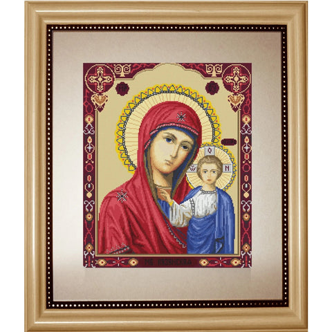 Icon of Kazan Mother of God SB446 - Cross Stitch Kit by Luca-s