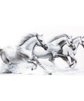 RARE find: White horses SB495 - Cross Stitch Kit by Luca-s