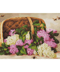 RARE find: Basket of lilacs SB501 - Cross Stitch Kit by Luca-s