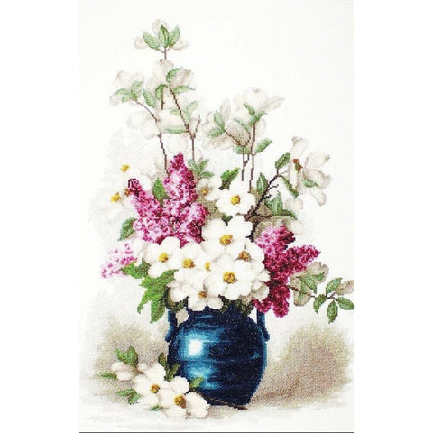 Lilac and jasmine SB514 - Cross Stitch Kit by Luca-s