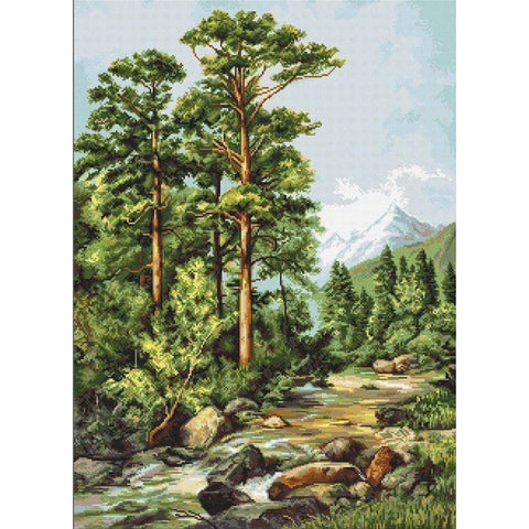 Mountain River SB522 - Cross Stitch Kit by Luca-s