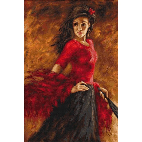 The fan dancer SB534 - Cross Stitch Kit by Luca-s