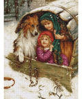 Weather Bound with Collie SB539 - Cross Stitch Kit by Luca-s
