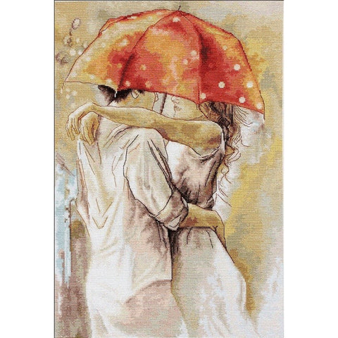 RARE find: Under Umbrella SB552 - Cross Stitch Kit by Luca-s