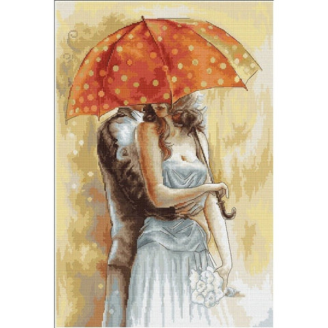 RARE find: Under Umbrella 2 SB555 - Cross Stitch Kit by Luca-s