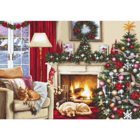 Christmas Interior SB591 - Cross Stitch Kit