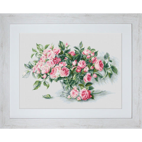 Bouquet of Pink Roses SBL22866 - Cross Stitch Kit by Luca-s
