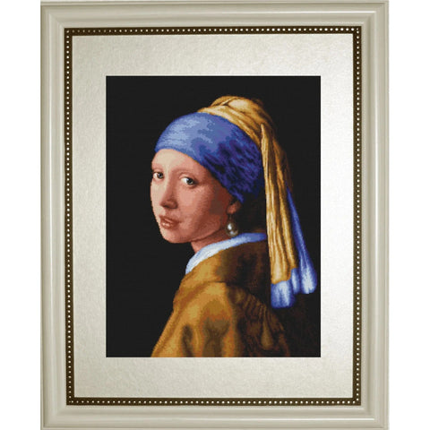 Girl with a Pearl SG467 - Cross Stitch Kit by Luca-s