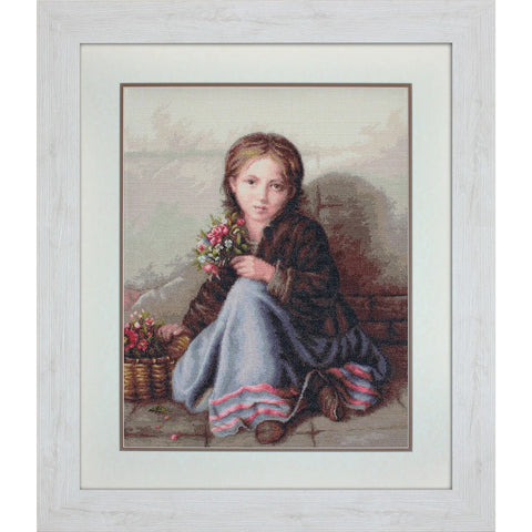 Little flower girl SG513 - Cross Stitch Kit by Luca-s