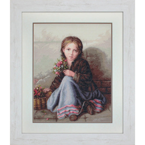 Little flower girl SG513 - Cross Stitch Kit by Luca-s