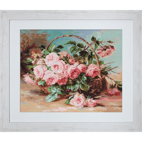 Basket of Roses SG547 - Cross Stitch Kit by Luca-s