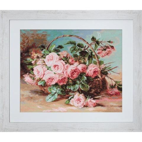 Basket of Roses SG547 - Cross Stitch Kit by Luca-s
