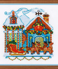 Cabin with Sleigh - Cross Stitch Kit from RIOLIS Ref. no.:1661