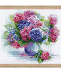 Hydrangea cross stitch kit by RIOLIS Ref. no.: 1696