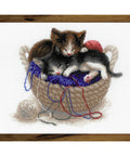 Kittens In A Basket cross stitch kit by RIOLIS Ref. no.: 1724