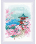 Sakura. Pagoda cross stitch kit by RIOLIS Ref. no.: 1743
