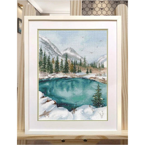 Cross Stitch Kit Altai Geyser Lake Landscape by Oven