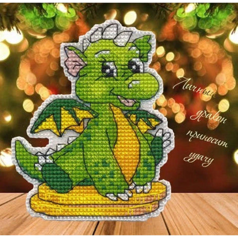 Dragon Cross Stitch Kit DIY Fridge Magnet by Oven