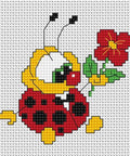 Ladybug SB062 - Cross Stitch Kit by Luca-s